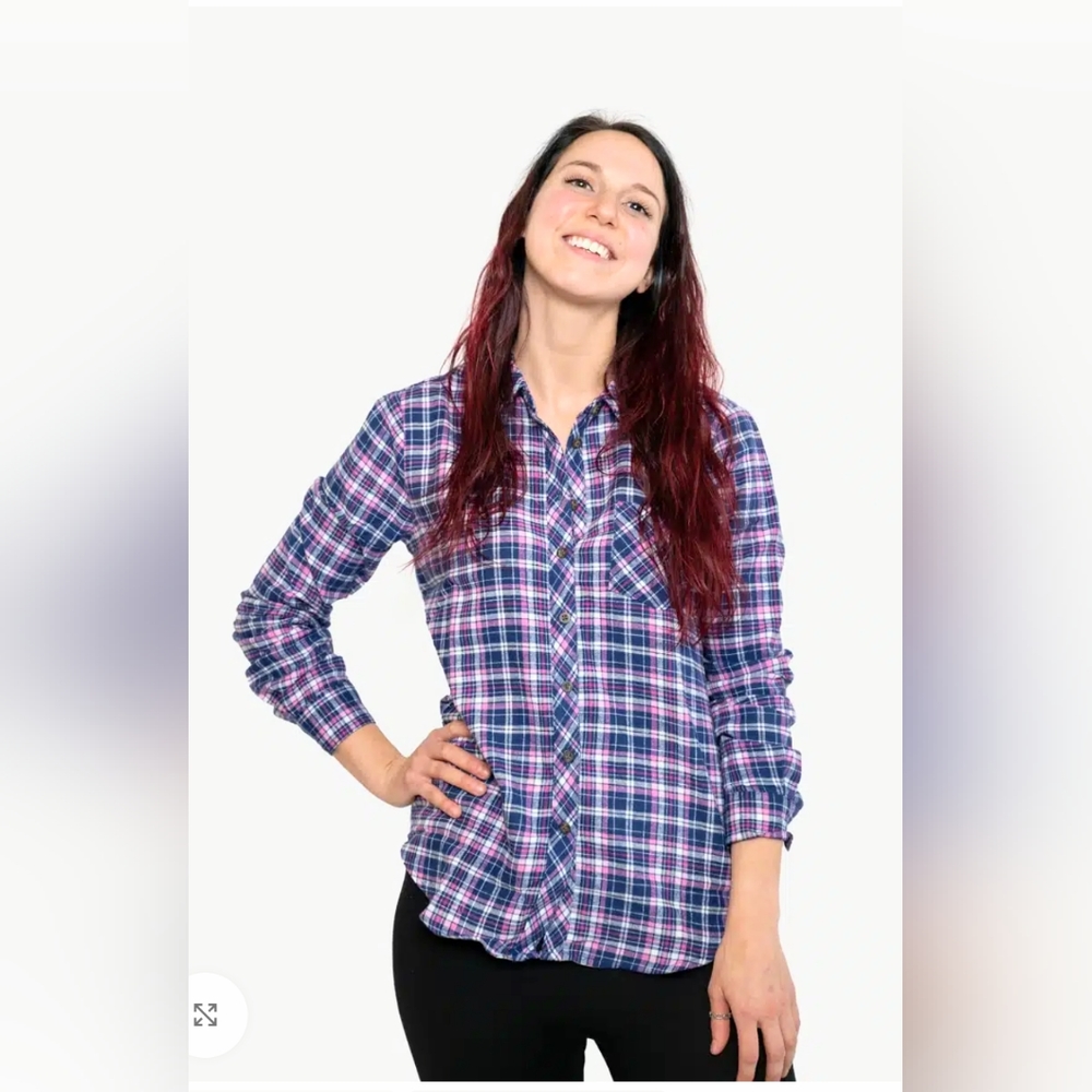 GIVINGZ Flannel Button Down Shirt Size Small